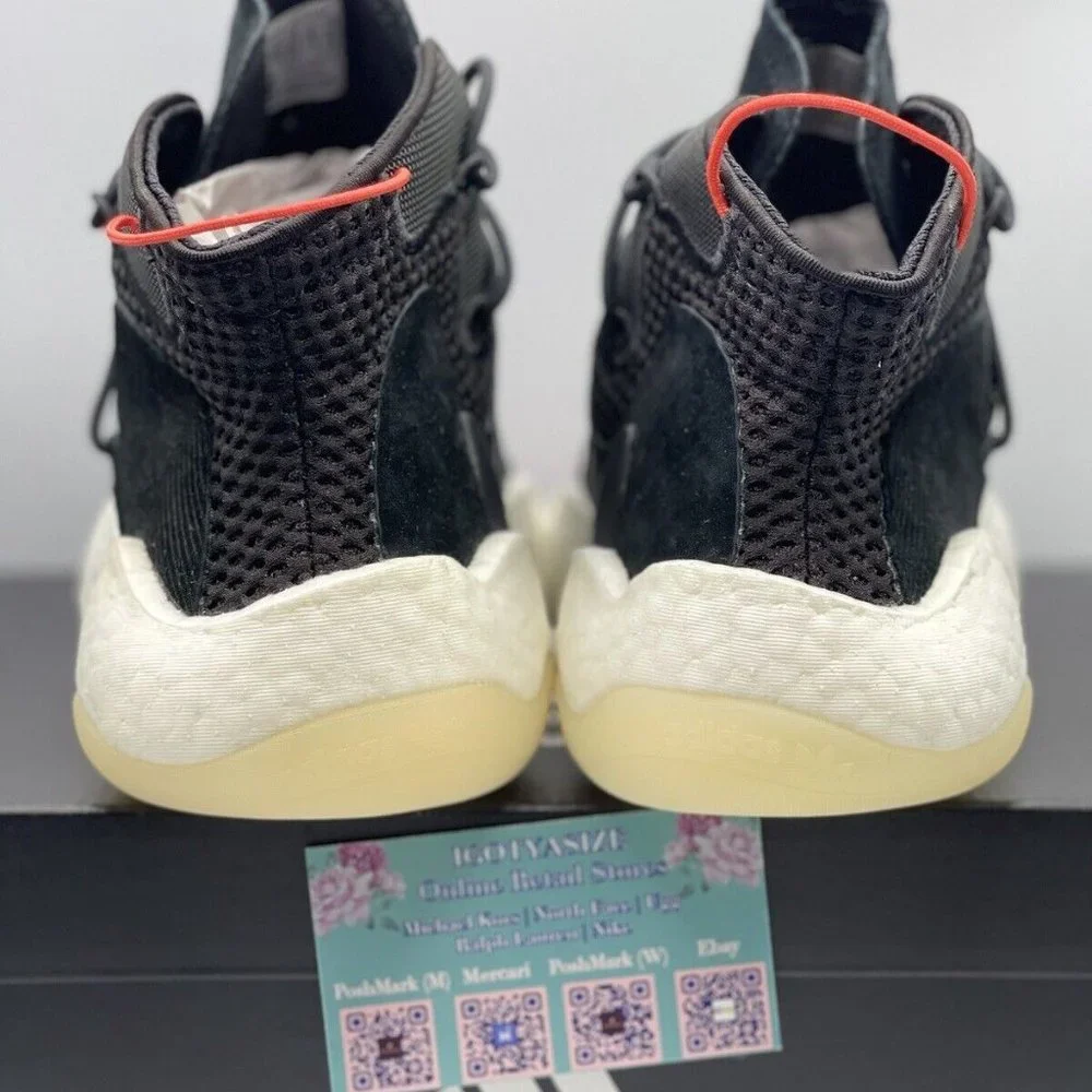 Adidas Crazy BYW Men's Basketball Shoes‎ Black Boost Size 9 90s Retro